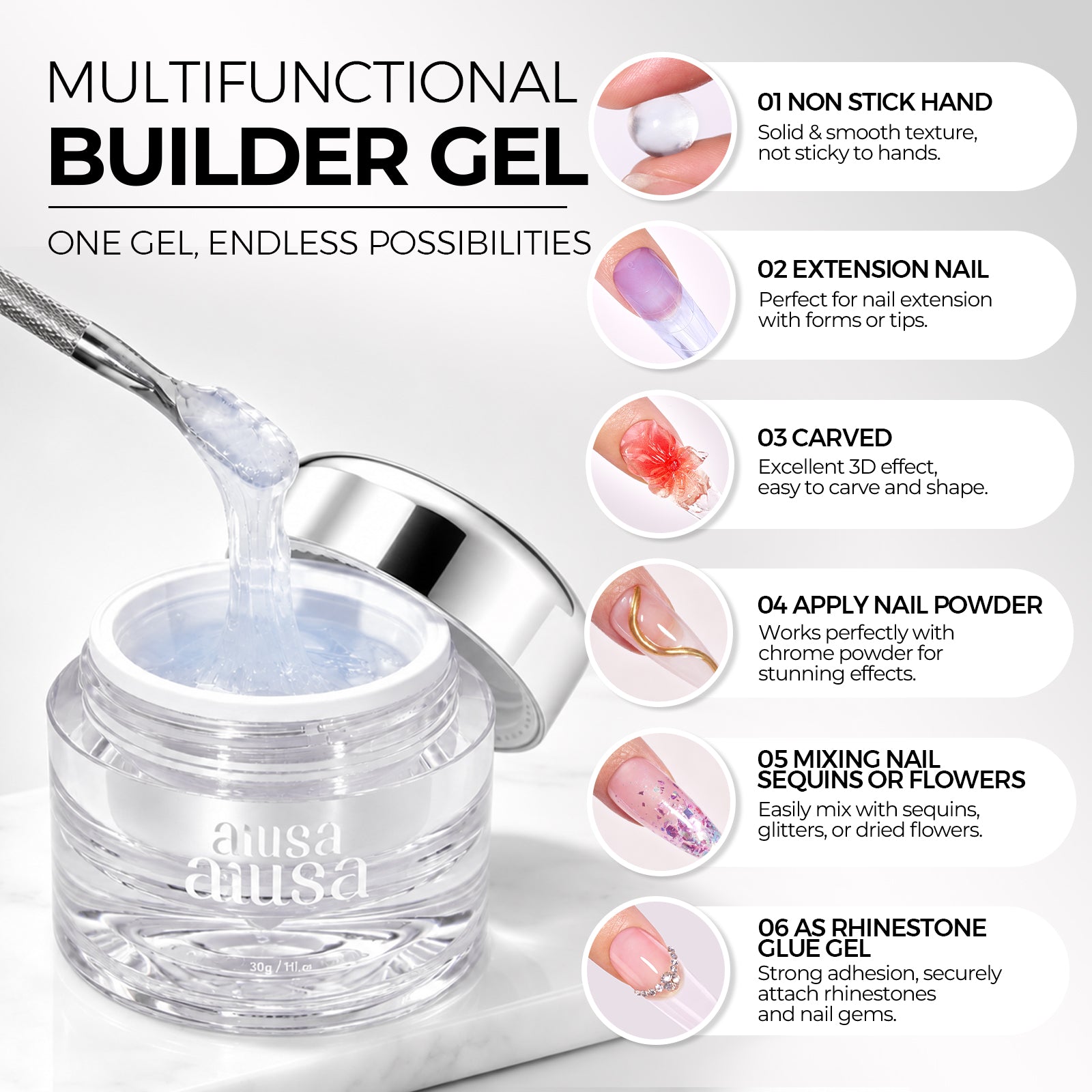 AILLSA Solid Builder Gel Nail Kit 