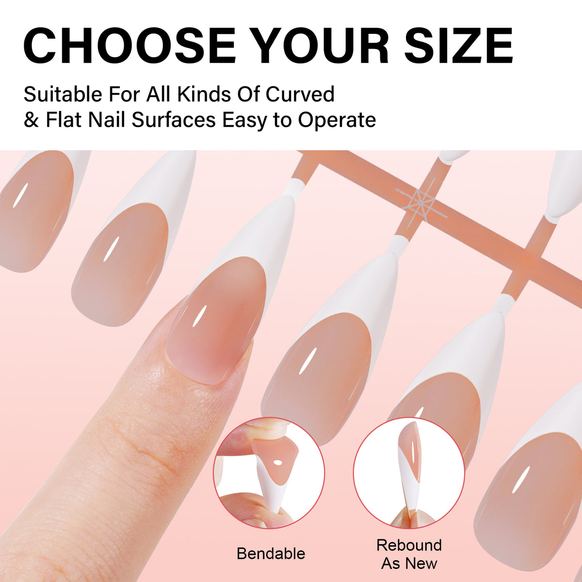 French Tip Press on Nails 