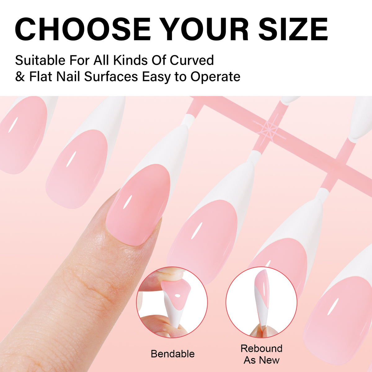 French Tip Press on Nails 