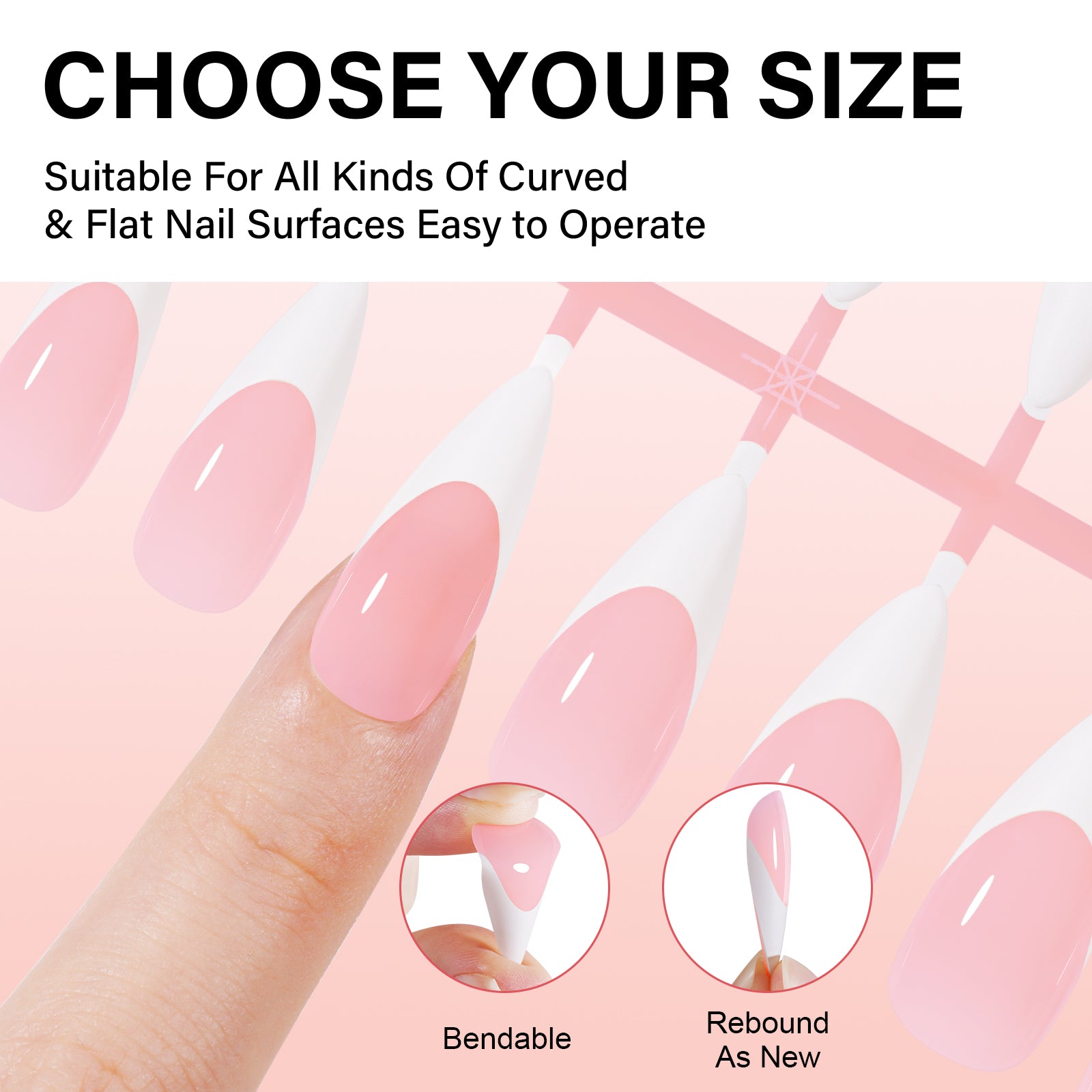 French Tip Press on Nails 