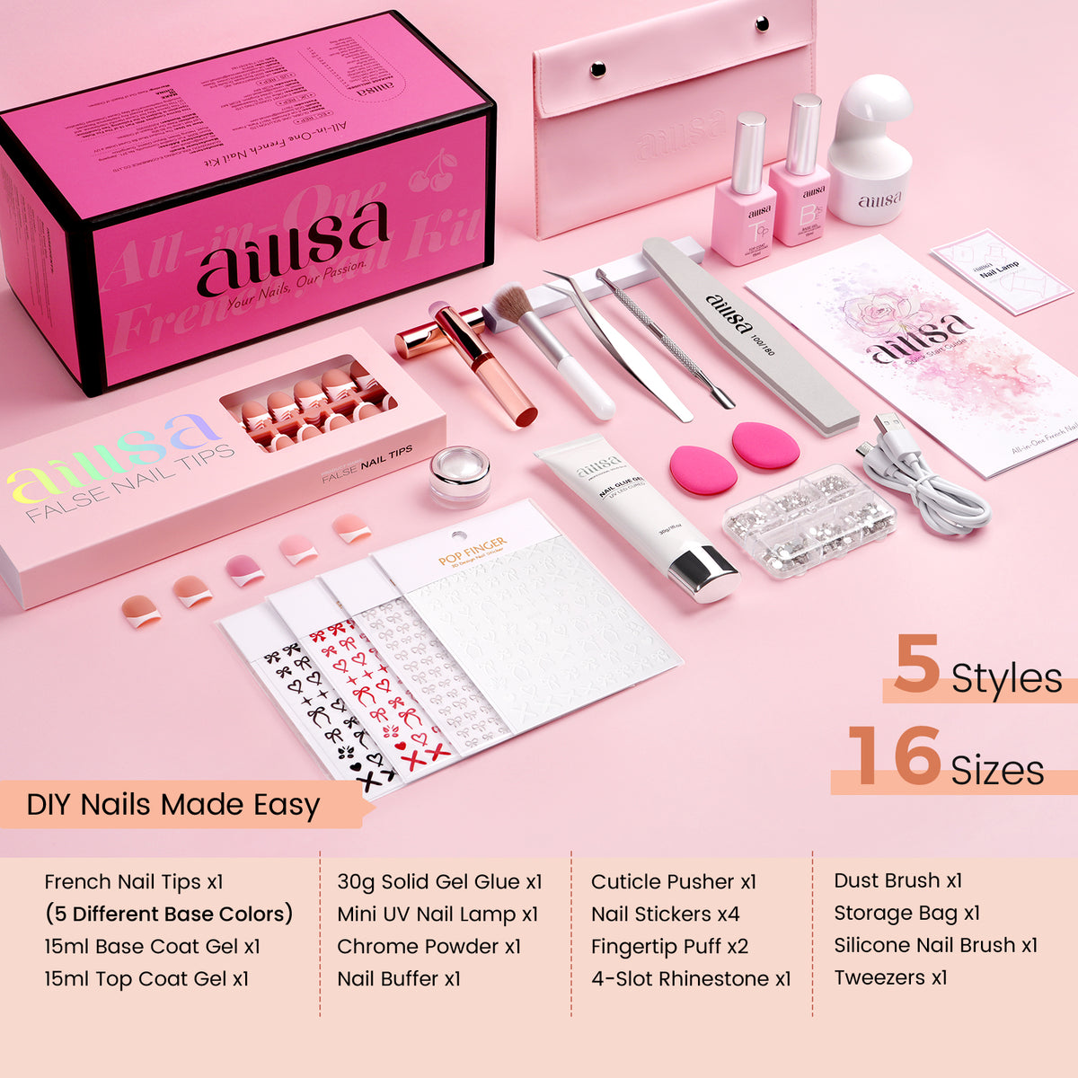 AILLSA Cozy French Press-On Kit 