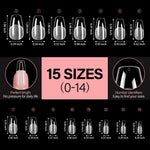 Half Matte False Nail Tips 