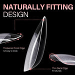 Full Cover Clear Nail Tips 