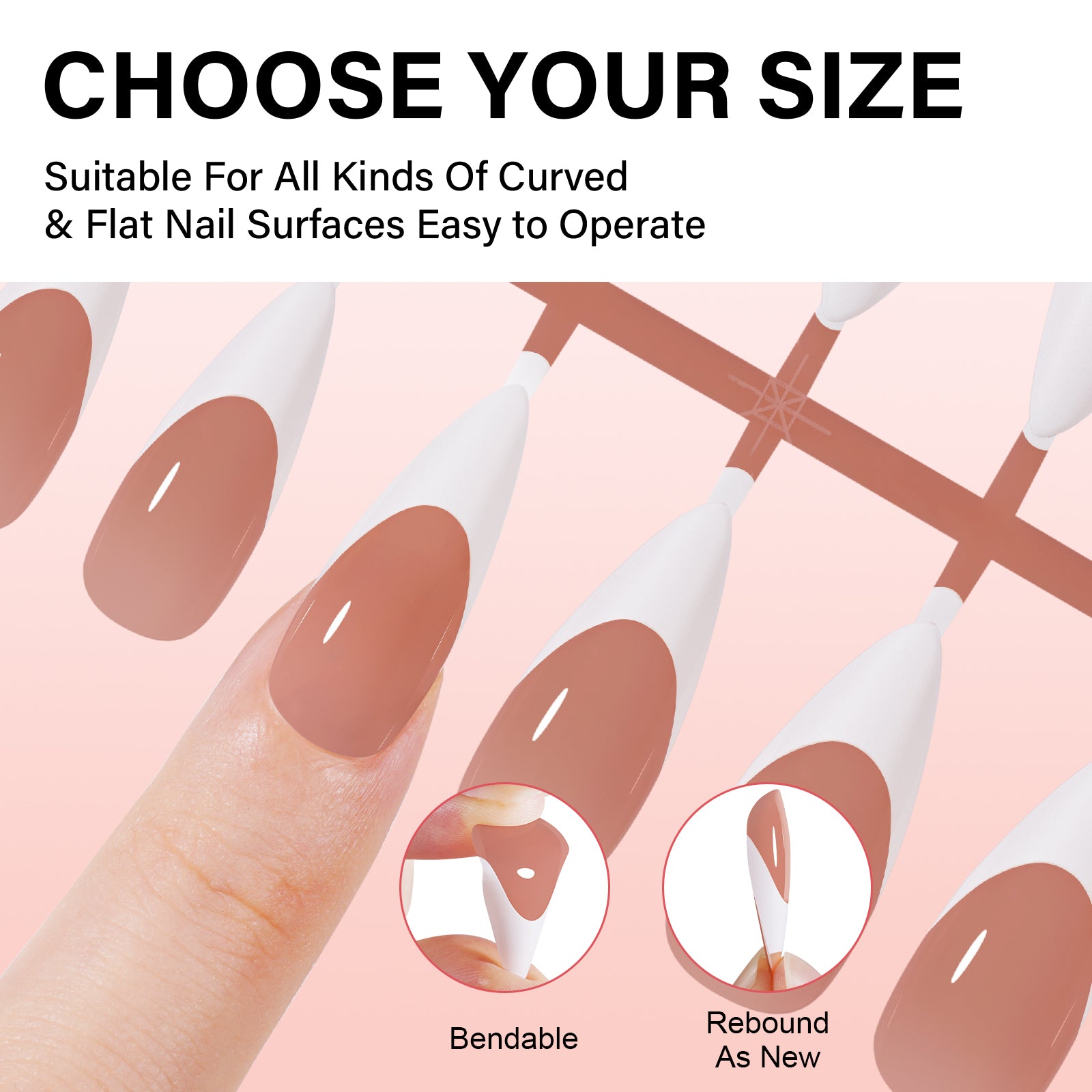 French Tip Press on Nails 