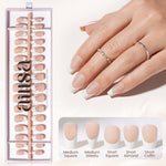 Nude Base French Tip Press On Nails 