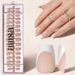 Nude Base French Tip Press On Nails 