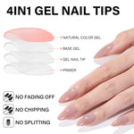 5 Natural Colors Press-on Nail set 