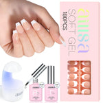 AILLSA French Tip Nails Set | 180Pcs 15 Sizes 