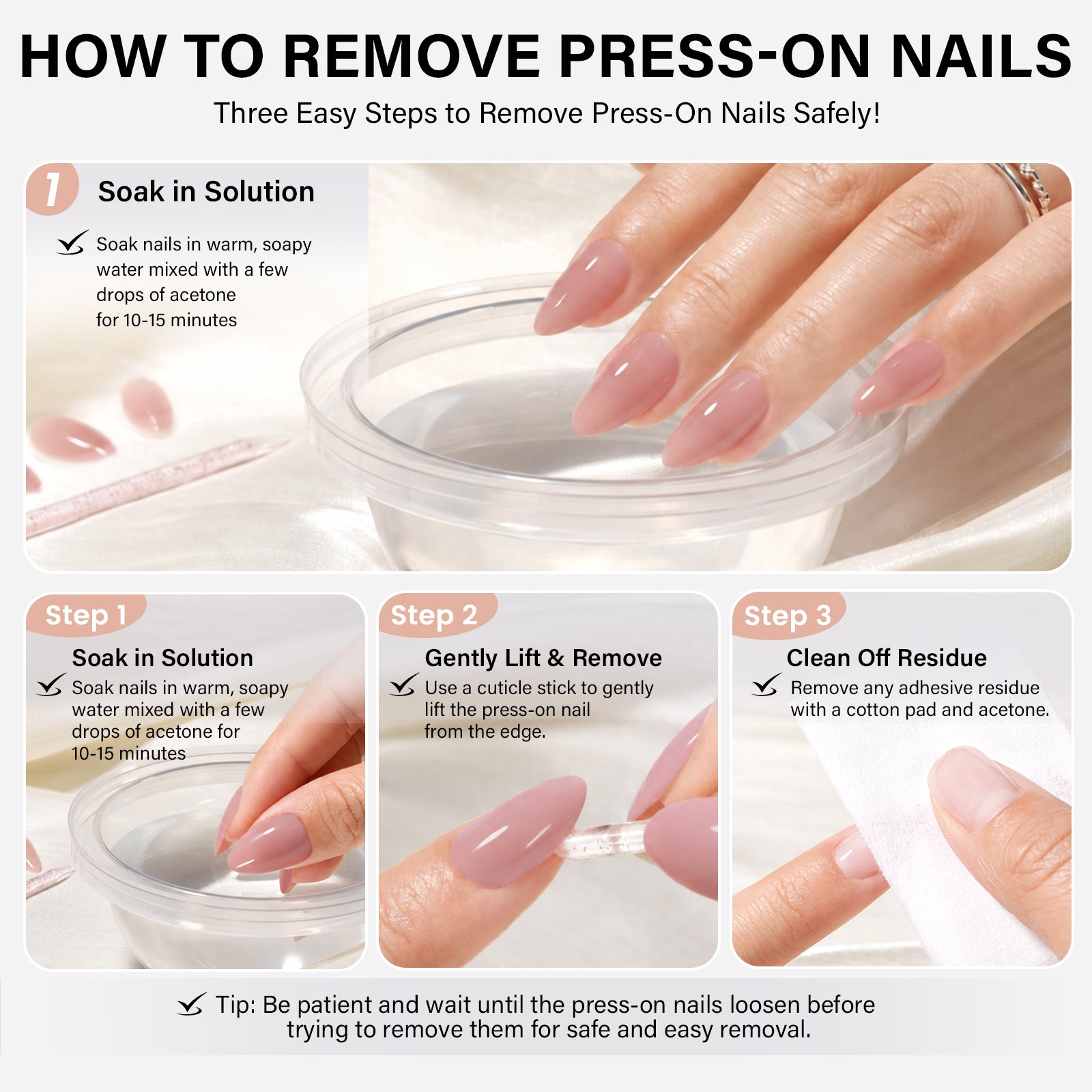 12 Mixed Colors Press-On Nails