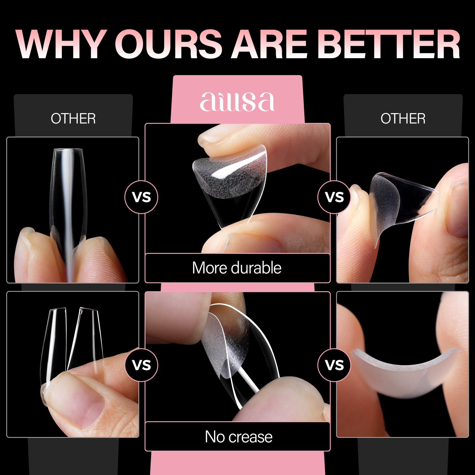 15 Sizes 120pcs Acrylic Nails Tip 