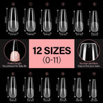 Full Cover Clear Nail Tips 