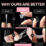 Half Matte False Nail Tips 