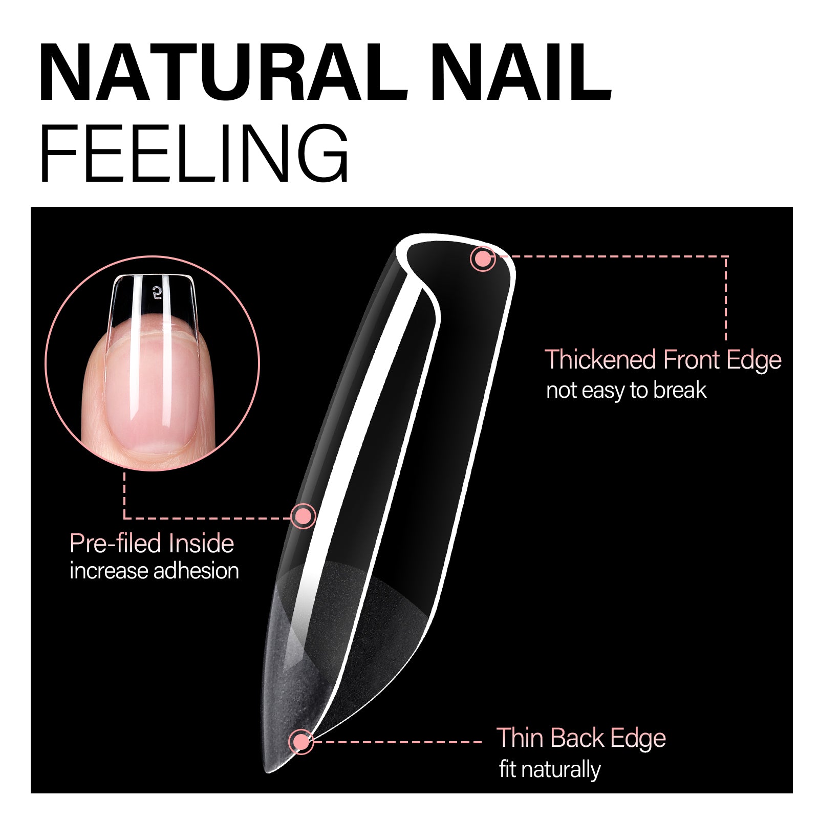 Gel Nail Kit 240pcs Nail Tips 