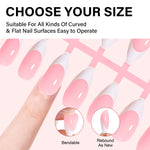 Almond French Tip Press on Nails 