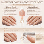 Nude Base French Tip Press On Nails 
