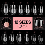 Full Cover Clear Nail Tips 