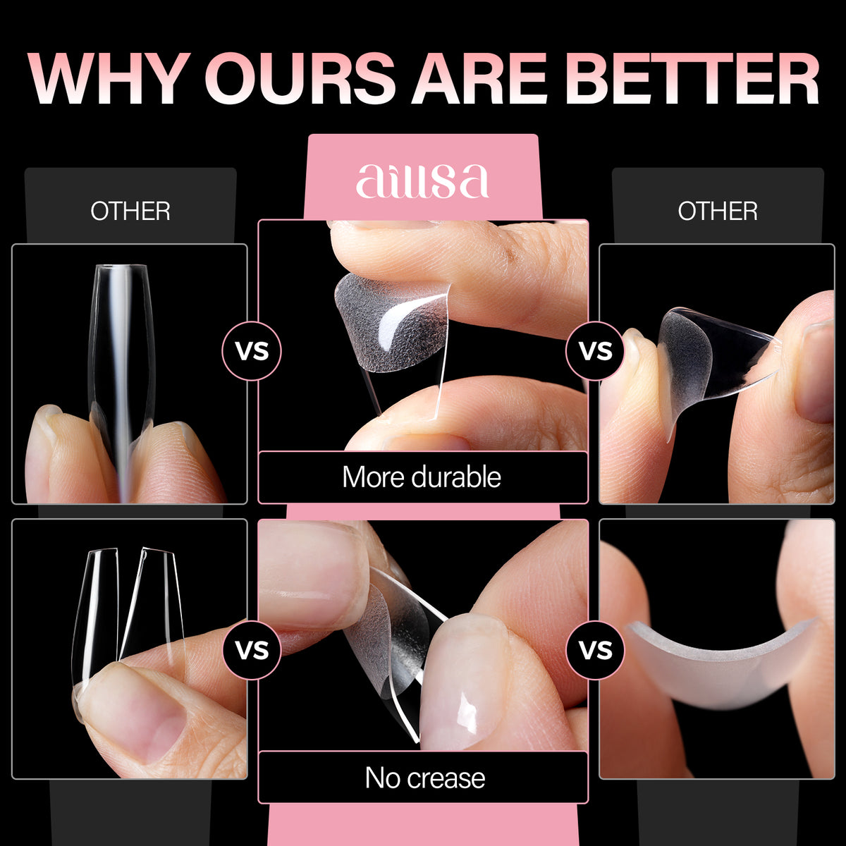 15 Sizes 120pcs Acrylic Nails Tip 