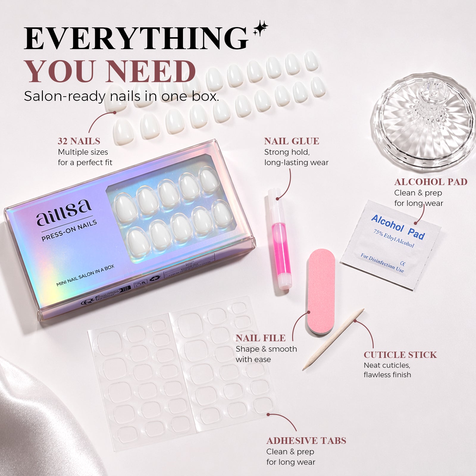 AILLSA Vacation-Ready Press-On Nails 