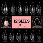 Full Cover Clear Nail Tips 