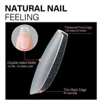AILLSA Gel Nail Kit 240pcs Matte Nail Tips with 2 In 1 Nail Glue Polish Nail kit  
