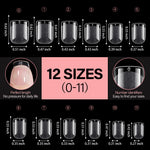 Full Cover Clear Nail Tips 