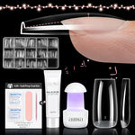 Nail Tips Set With Mini UV Cure Lamp & 30g Strong Solid Nail Glue 
