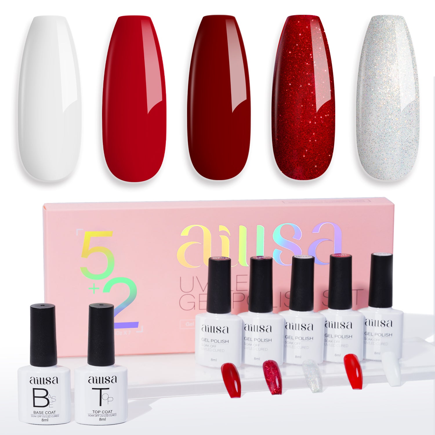 AILLSA 7PCS Gel Nail Polish Set 