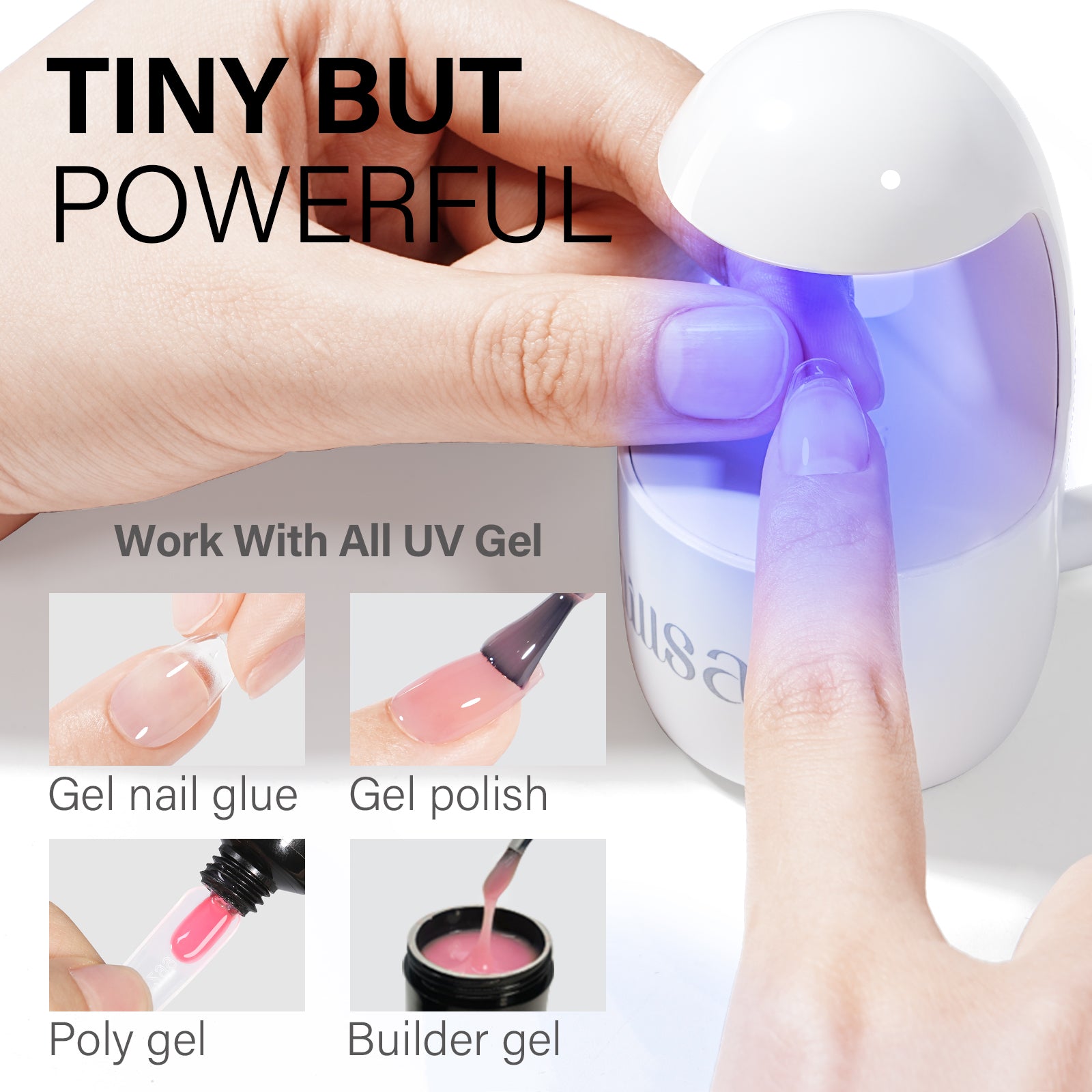 AILLSA Gel Nail Kit 240pcs Matte Nail Tips with 2 In 1 Nail Glue Polish Nail kit  