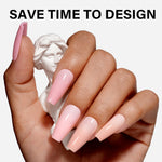 12 Mixed Colors Press-On Nails 
