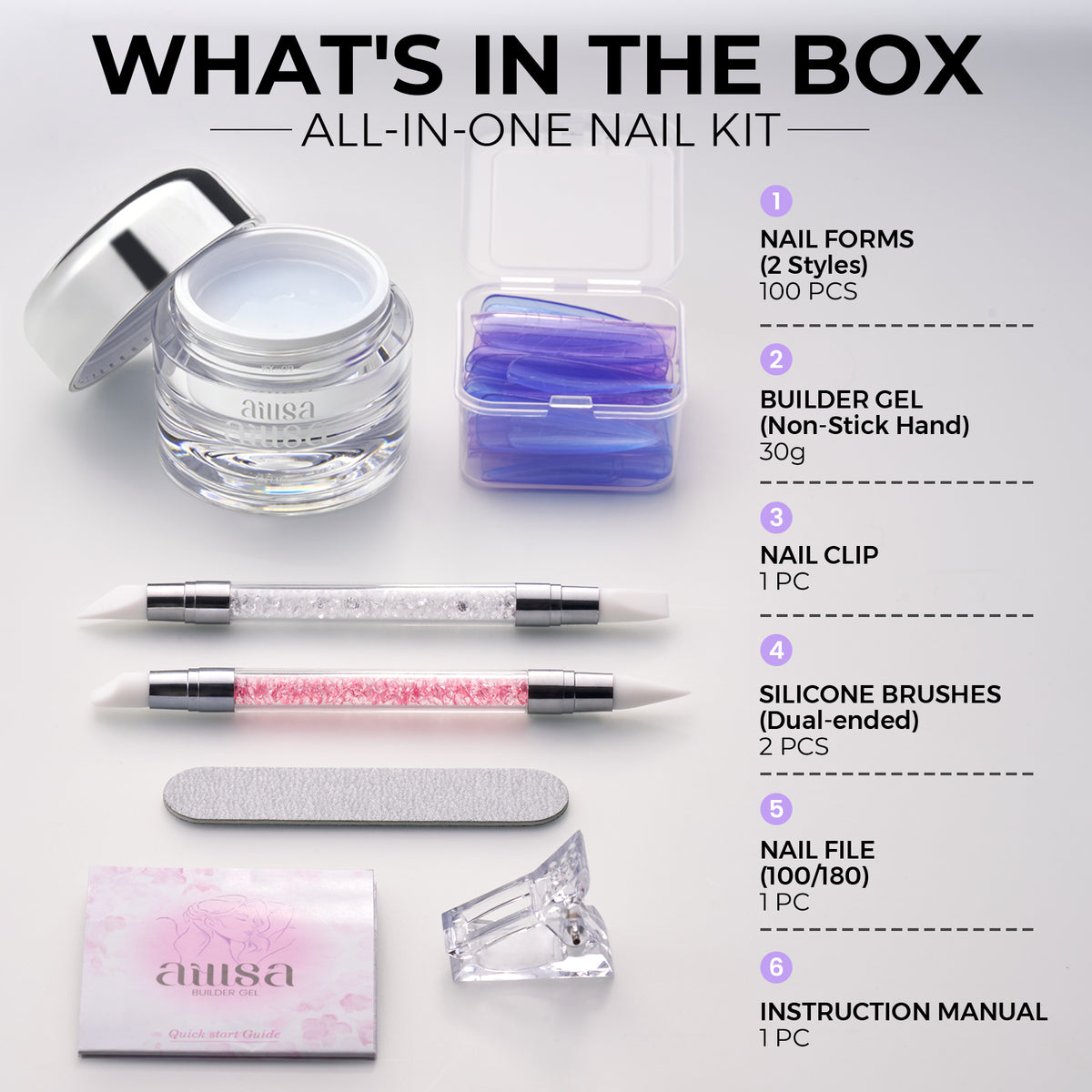 AILLSA Solid Builder Gel Nail Kit   