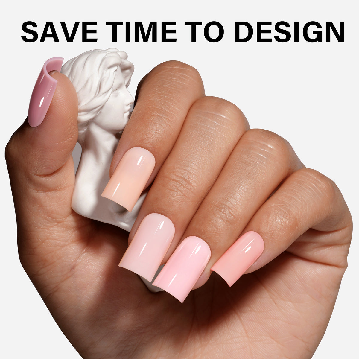 12 Mixed Colors Press-On Nails 