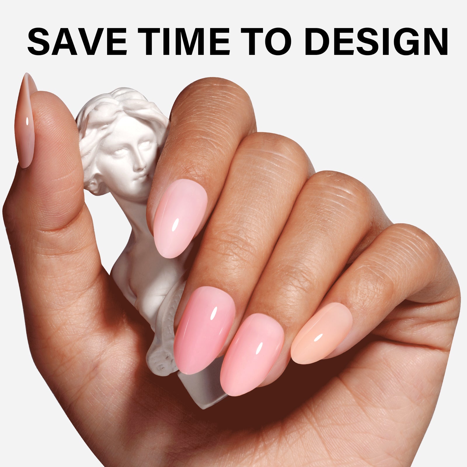 RealFit Nude Tone Mixed Color Press-On Nails 