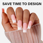 French Gel Nail Tips 5 Colors 