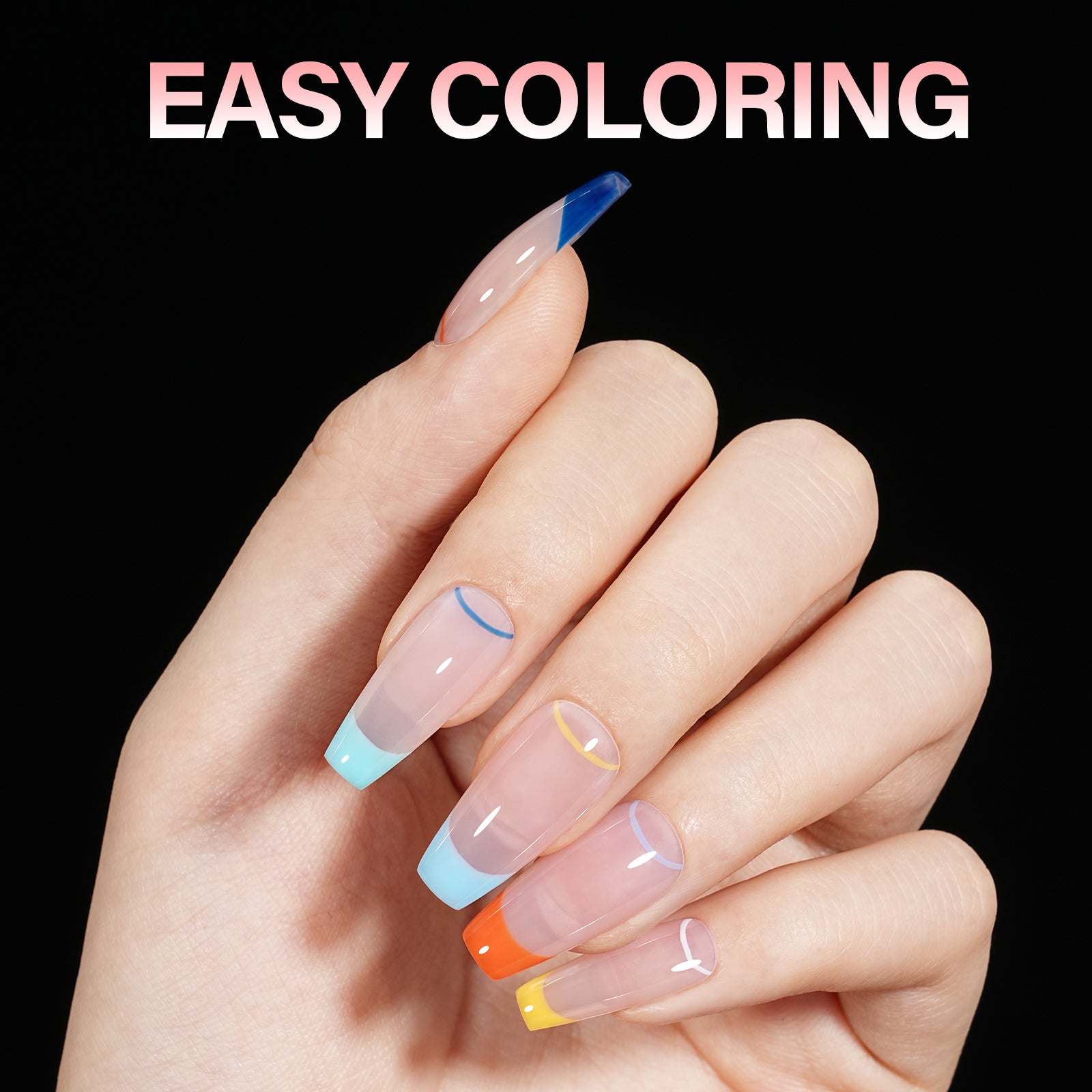 Full Cover Clear Nail Tips 