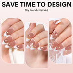 Almond French Tip Press on Nails 