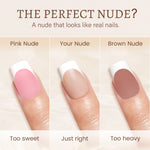 Nude Base French Tip Press On Nails 