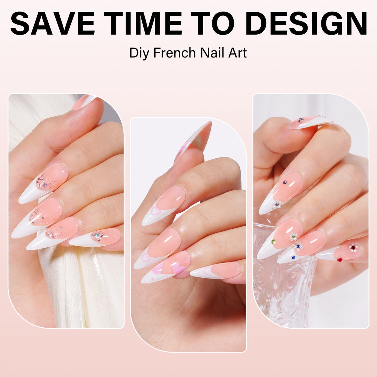 French Tip Press on Nails 