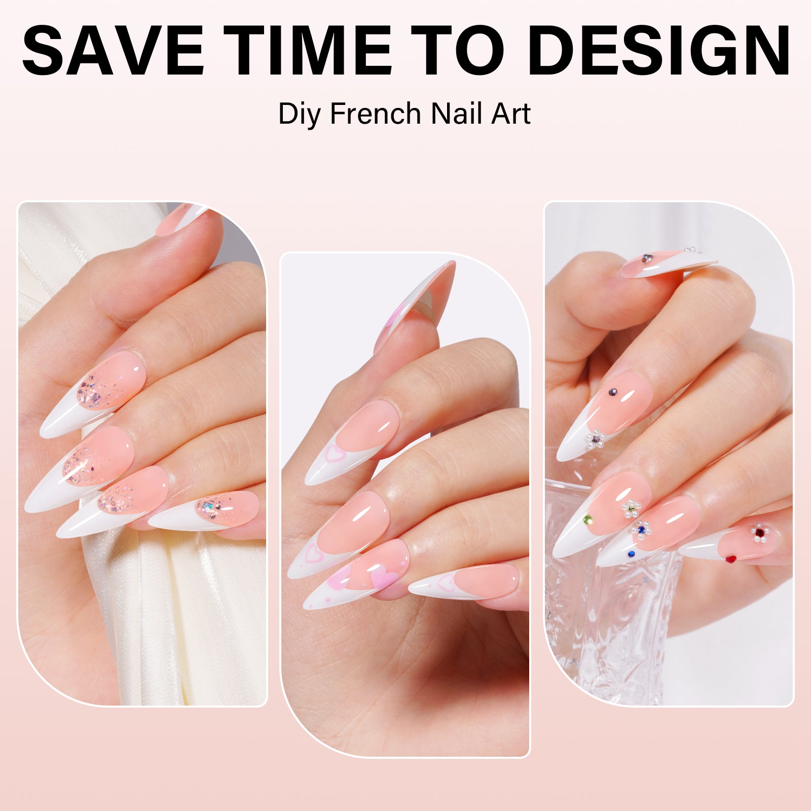 French Tip Press on Nails 