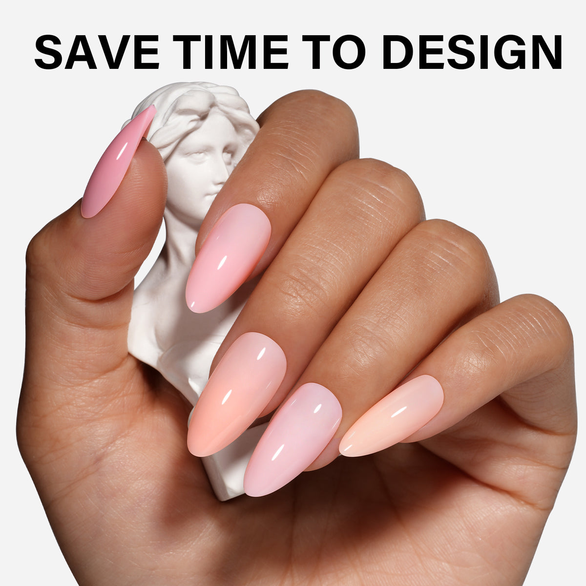 12 Mixed Colors Press-On Nails 