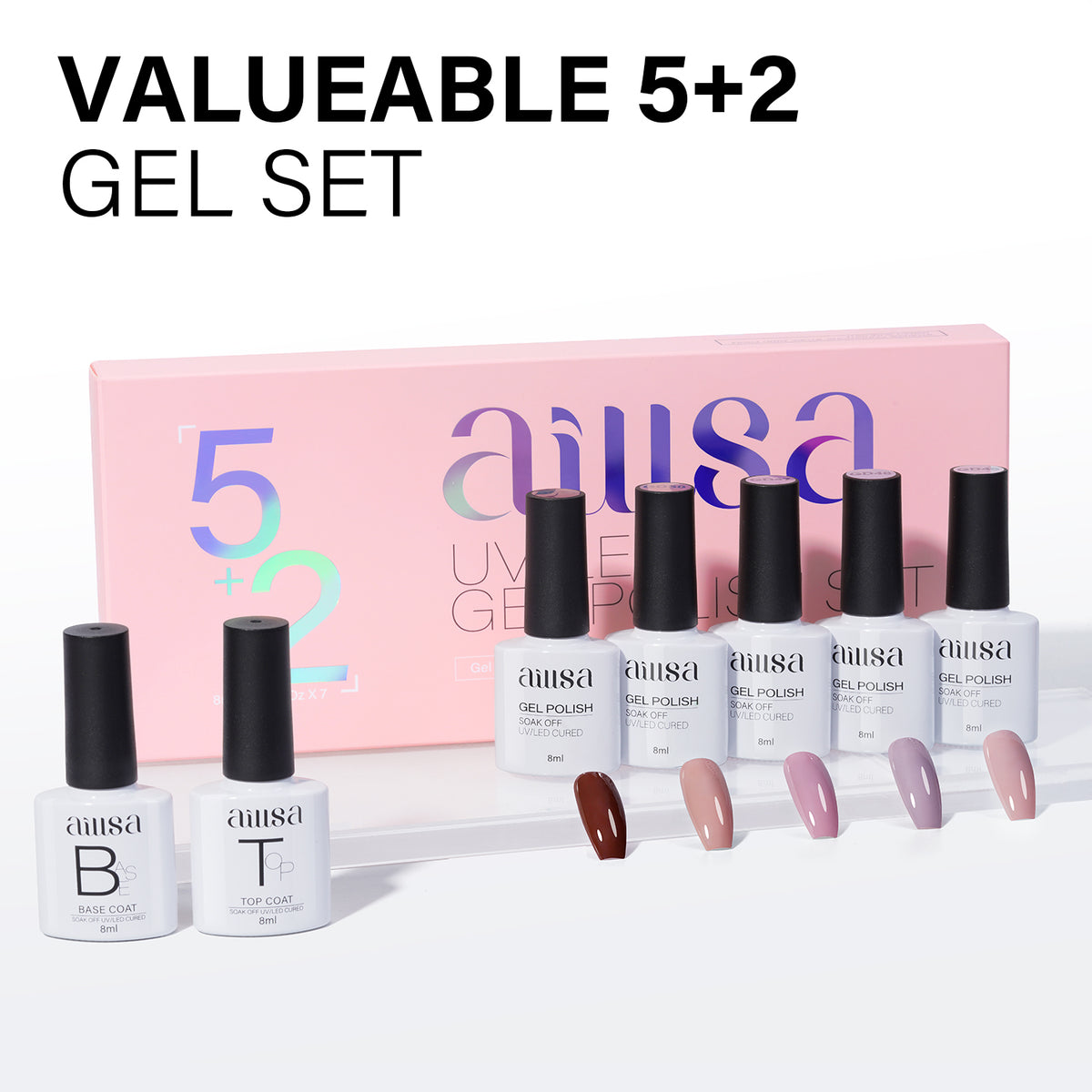 AILLSA 7PCS Gel Nail Polish Set 