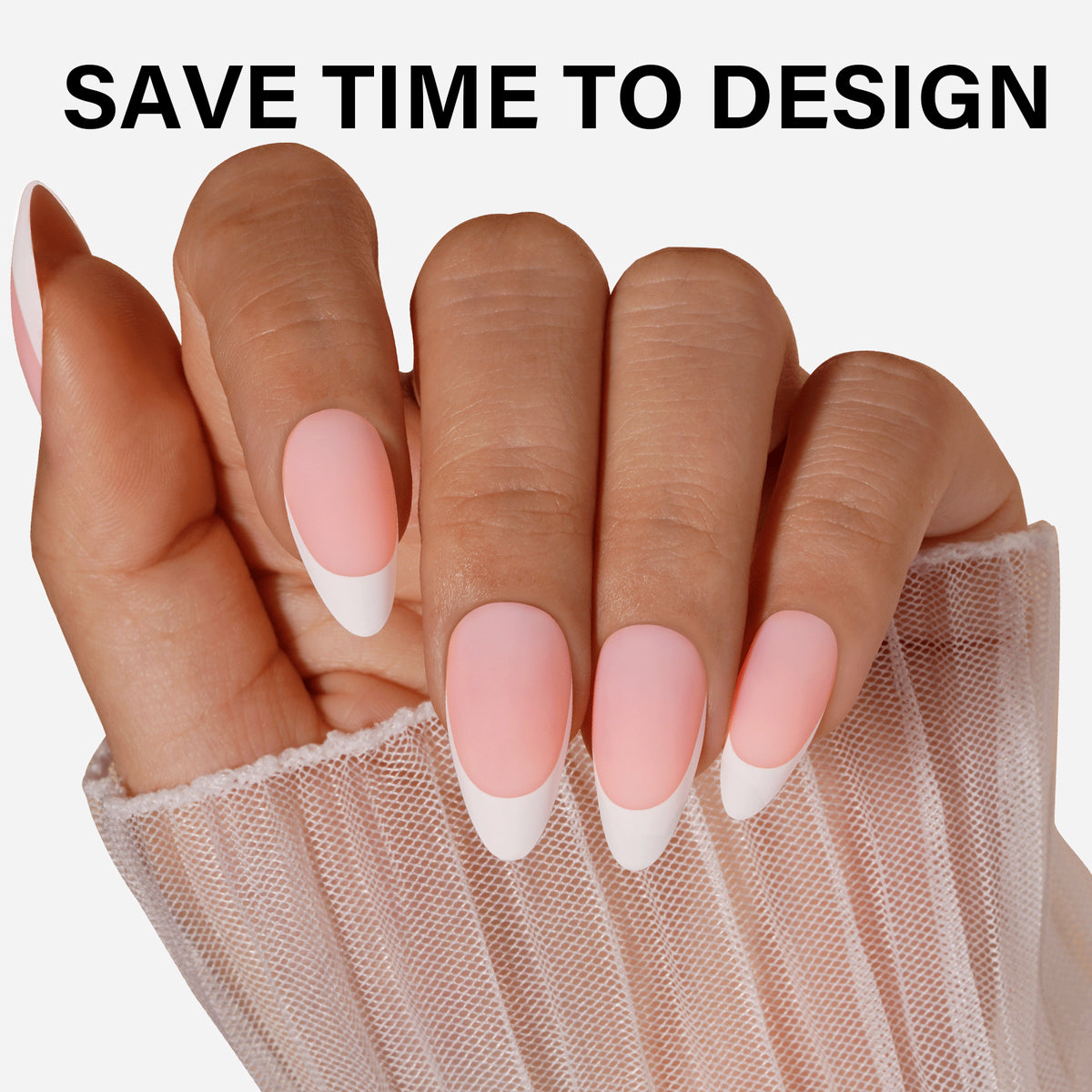 French Gel Nail Tips 5 Colors 