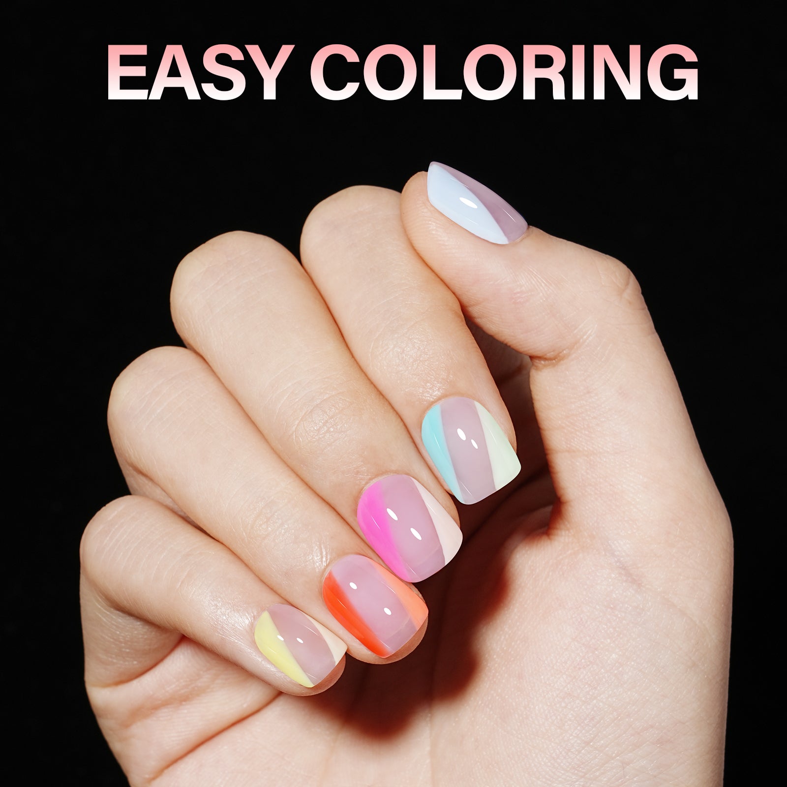 Full Cover Clear Nail Tips 