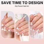 Almond French Tip Press on Nails 