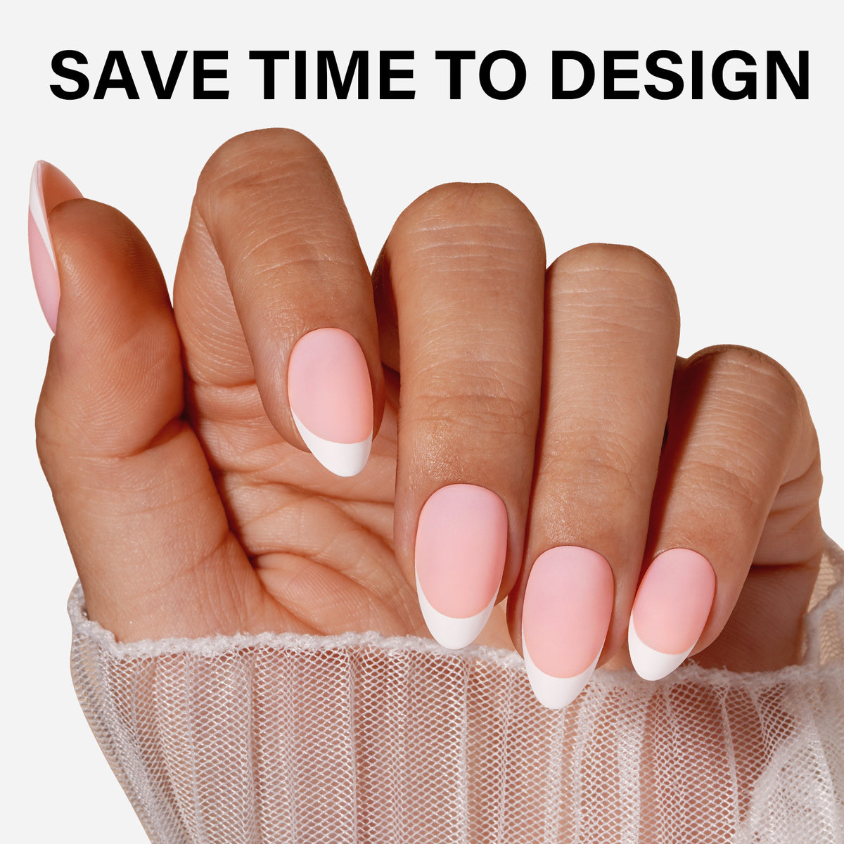 French Gel Nail Tips 5 Colors 