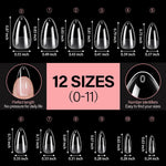 Full Cover Clear Nail Tips 