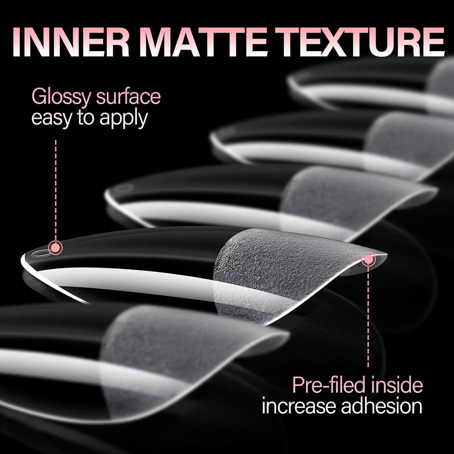 Full Cover Clear Nail Tips 
