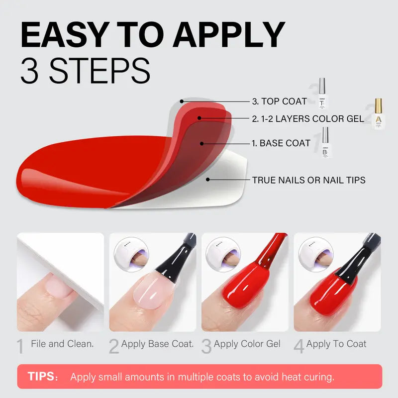 AILLSA French Tip Nails Set | 180Pcs 15 Sizes