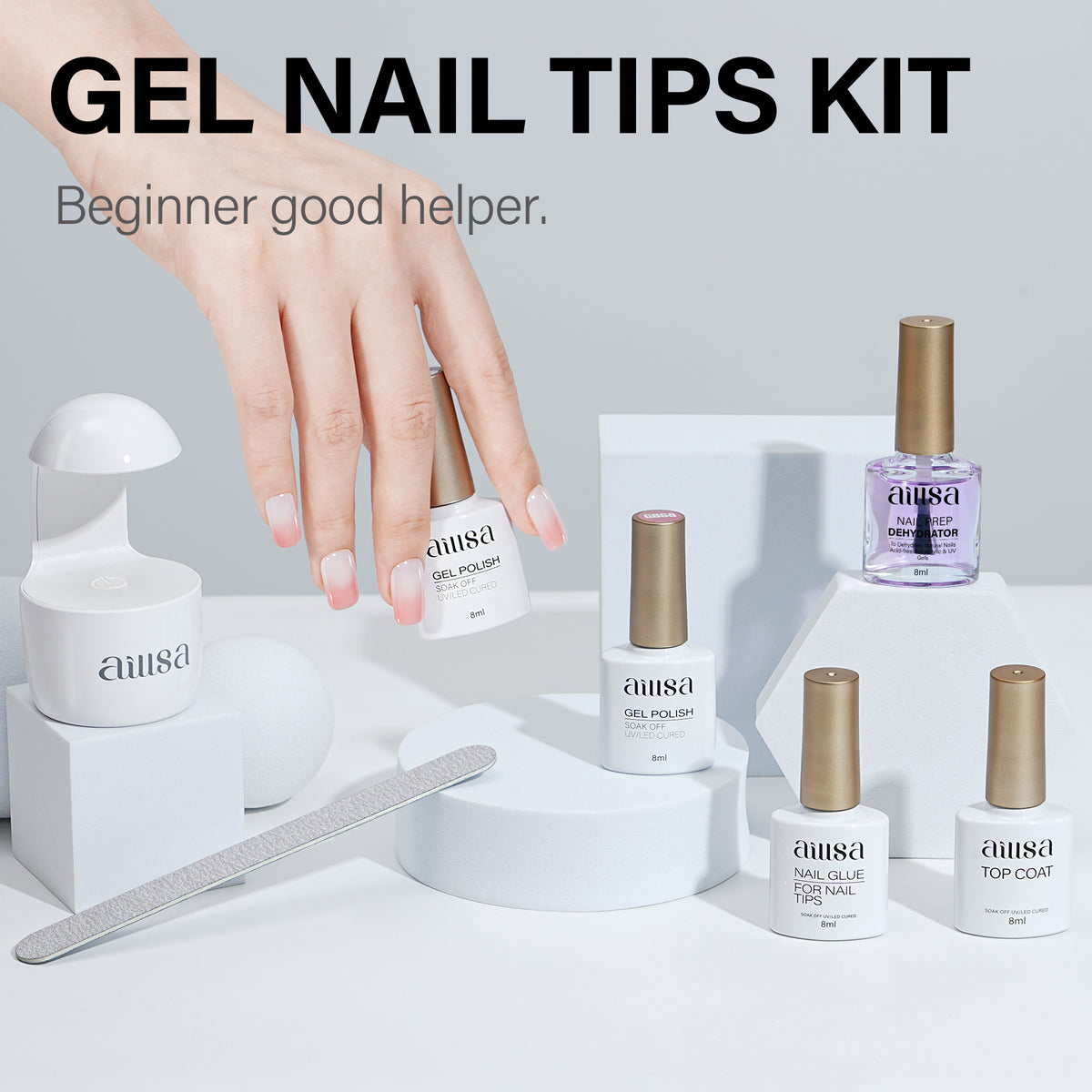 Gel Nail Kit 240pcs Nail Tips 