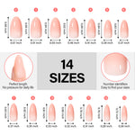 RealFit Nude Tone Mixed Color Press-On Nails 