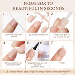 Nude Base French Tip Press On Nails 